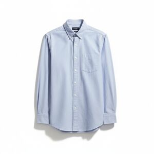 J. Crew Flex Washed Large Light Blue Plaid Button Down Shirt